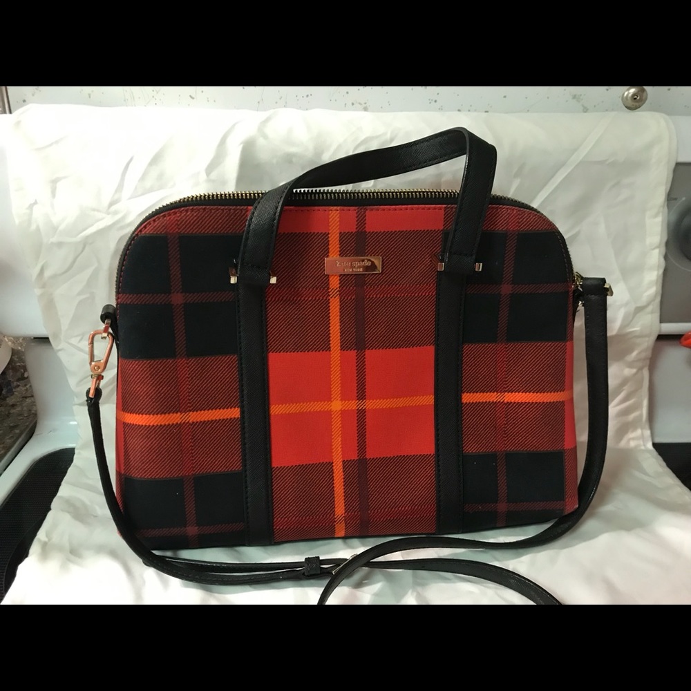 Kate Spade Red Plaid Handbag